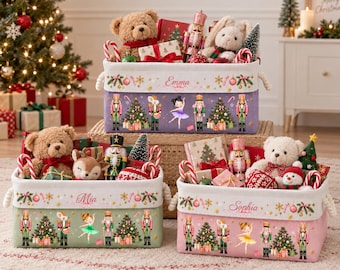 Panier de rangement personnalisé pour ballerine, organisateur pour passionnée de ballet, cadeau ballerine pour elle, boîte de rangement personnalisée pour sa fille