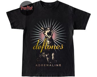 Deftones Adrenaline T-shirt - debuutalbum Cat Graphic Tee - alternatieve metalmerchandise - rockmuziek cadeau voor hem IR146