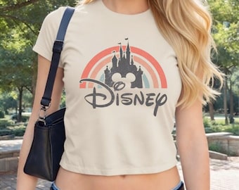 Disneyland Rainbow Castle Shirt, Disneyland Vintage Shirt, Disneyland Family Shirt, Disneyland Castle Shirt, Disneyland Retro