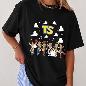 Toy Story Baby Tee, Retro TS Tee, Cute Cartoon Cowgirl Music Fan T-Shirt, Comfort Colors Magical Family Vacation Tee image 3