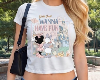 Girls Just Wanna Have Fun T-shirt, Minnie Daisy Trip Shirt, disneyland Besties Tee, Disneyworld Vacation Tshirt, Disneyland Magic Kingdom
