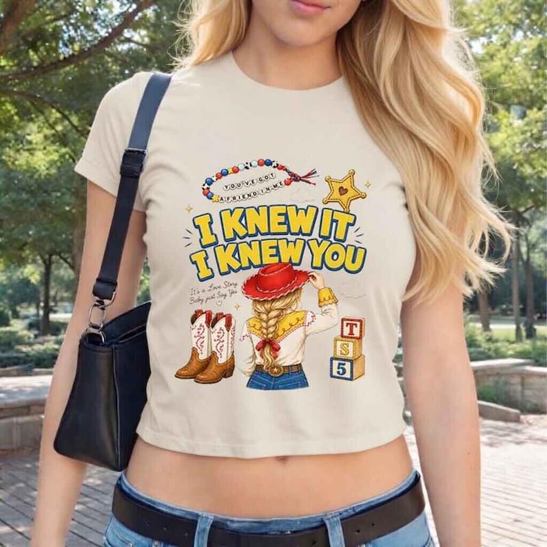 Toy Story 5 I Knew It Baby Tee, Gift For Music Fan, Retro Toy Friends Shirt, Nostalgic TS Inspired, You've Got a friend in me image 1