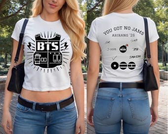 Anpassbares altes BTS-Logo-Grafik-Baby-T-Shirt BTS Arirang Tour