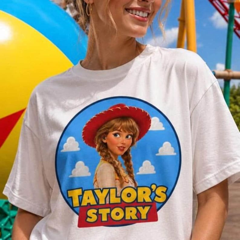 Tay Story Baby T-Shirt, Komfort Farben TS Shirt, Toy Story inspiriert Cowgirl Jessie T-Shirt, Disneyland Parks Urlaubs Outfit Bild 2
