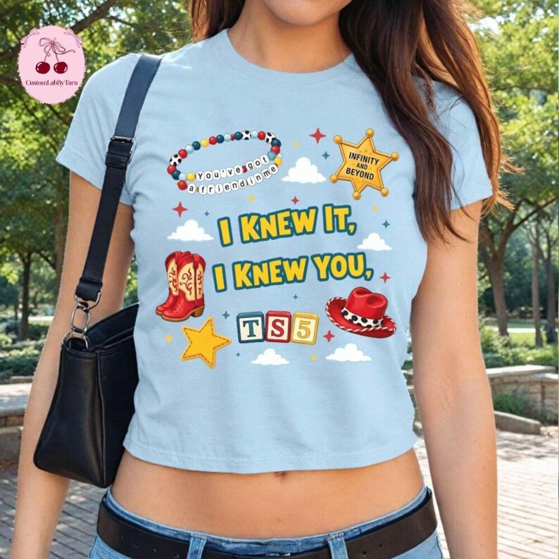 Disneyland Toy Story 5 babytröja, visste det, jag visste dig-tröja, TS Toy Story 5-inspirerad tröja, jag visste det, jag visste dig TS babytröja bild 3