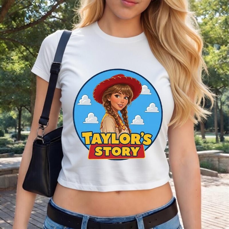 Tay Story Baby T-Shirt, Komfort Farben TS Shirt, Toy Story inspiriert Cowgirl Jessie T-Shirt, Disneyland Parks Urlaubs Outfit Bild 1