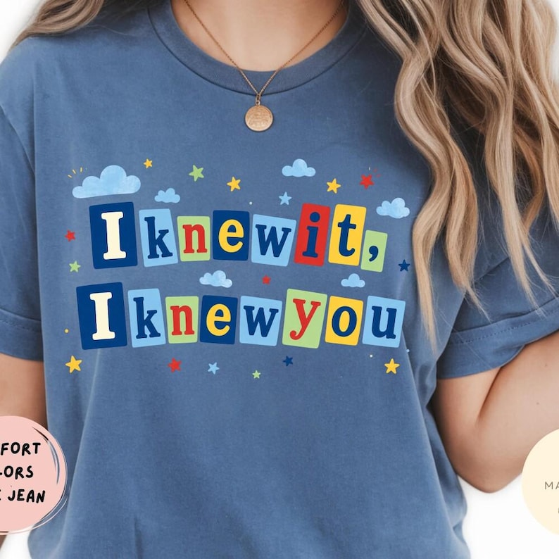 I Knew It Baby Tee, I Knew You, Toy Story 5 Comfort Colors Shirt, Retro Toy Friends Shirt, Nostalgic Toy Story 5, You've Got a friend in me image 4