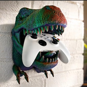 T-Rex XBox Controller Halter Wandhalterung, Gamer Geschenk, 3D gedruckter Controller Ständer