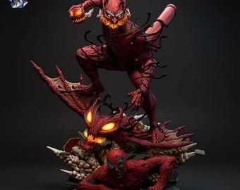 Red Goblin 3D STL Model - Symbiote Bösewicht Fan Art Statue (Digitaler Download)