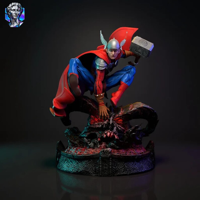 Spider Thor Fusion 3D STL Model – High Detail Resin Print Statue ...