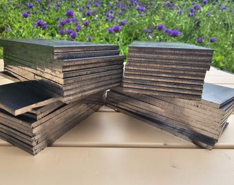 40PC Welding Coupons 4x2, 1/8 thick, Hot Rolled Mild Steel, Stick, MIG, TIG, Flux-core practice
