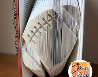 Football Cut & Fold Book Art Pattern