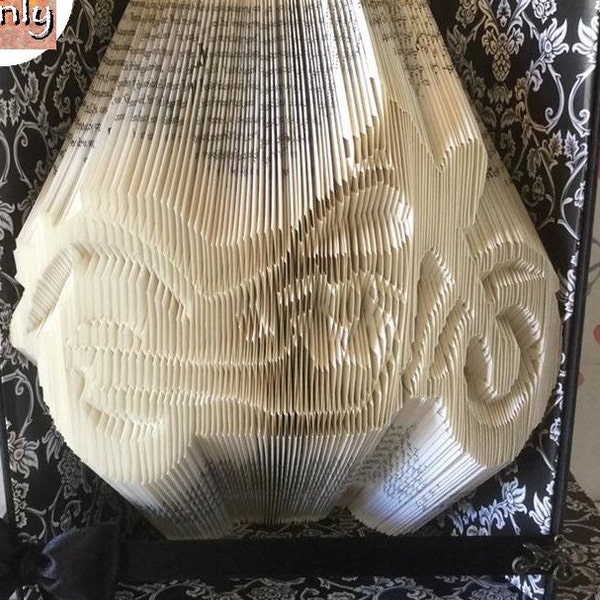 Motorcycle Folded Book Art Pattern