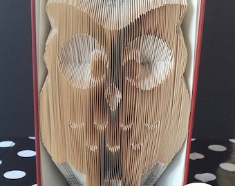Owl Folded Book Art Pattern