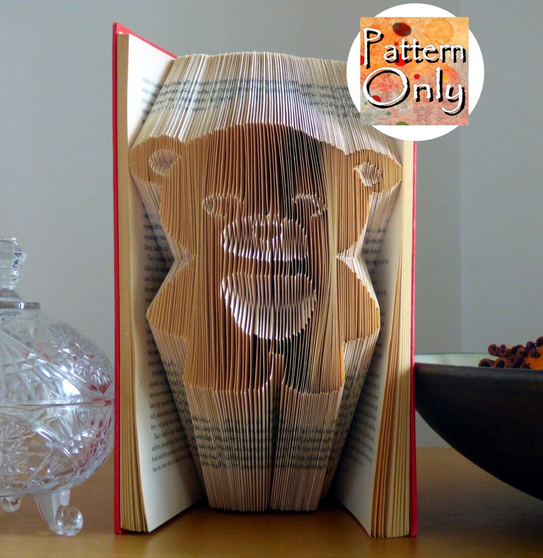 Teddy Bear Folded Book Art Pattern - Etsy