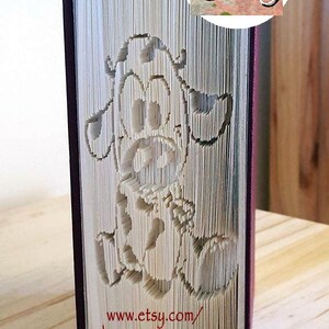 Silly Calf Cut & Fold Book Art Pattern