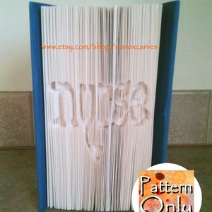 Nurse with Stethoscope Cut and Fold Folded Book Art Pattern