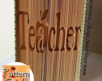 Teacher Cut & Fold Book Art Pattern