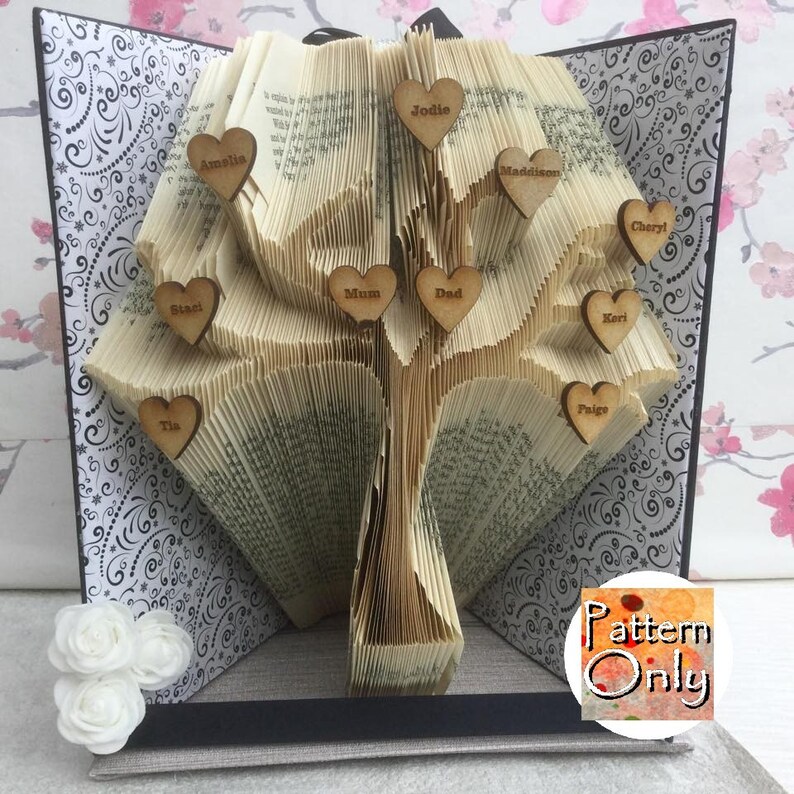 Tree Folded Book Art Pattern image 1