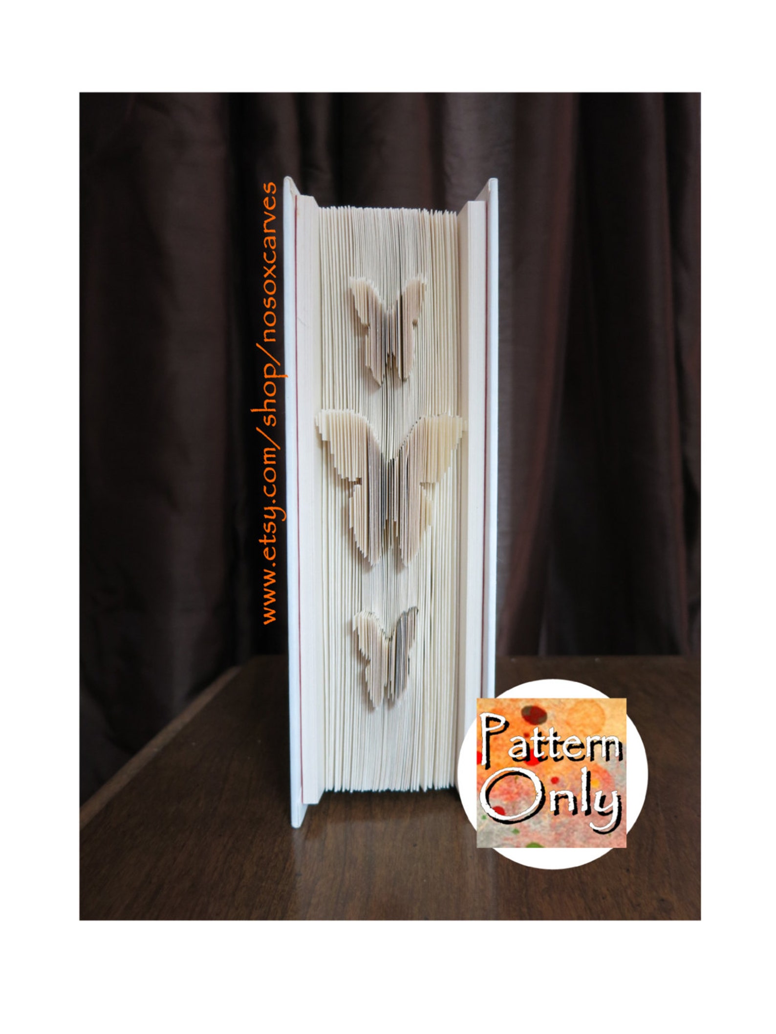 Butterflies Cut & Fold Book Art Pattern - Etsy