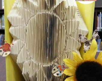Sunflower Folded Book Art Pattern
