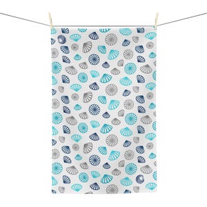 Hawaiian Opihi Pattern Microfiber Tea Towel- Moana (ocean) Blue | Multicolor Kitchen Linens image 4