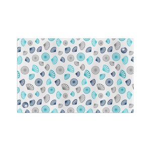 Hawaiian Opihi Pattern Microfiber Tea Towel- Moana (ocean) Blue | Multicolor Kitchen Linens image 2
