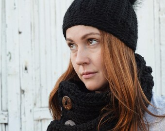 PATRÓN DE CROCHET - Gorro y Calentador de Cuello para Mujer a Ganchillo, Gorro de Ganchillo, Calentador de Cuello, Patrón de Ganchillo PDF, Patrón No. 86