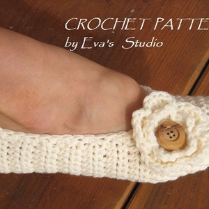 Adult Slippers Crochet Pattern PDF,Easy, Great for Beginners, Shoes Crochet Pattern Slippers,  Pattern No. 19