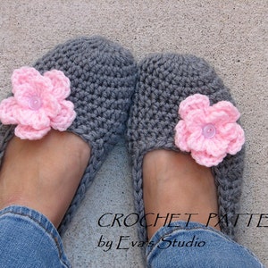 Crochet Pattern, Adult Slippers, Easy, Great for Beginners, Shoes Crochet Pattern Slippers, Pattern No. 7 image 3