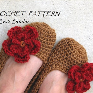 Crochet Pattern, Adult Slippers, Easy, Great for Beginners, Shoes Crochet Pattern Slippers, Pattern No. 7