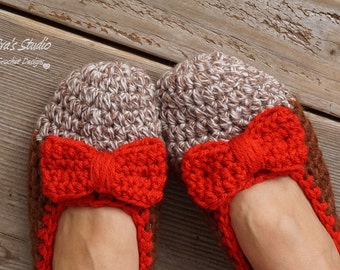 Slippers Crochet Pattern, PDF,Easy, Great for Beginners, Shoes Crochet Pattern Slippers,  Pattern No. 12