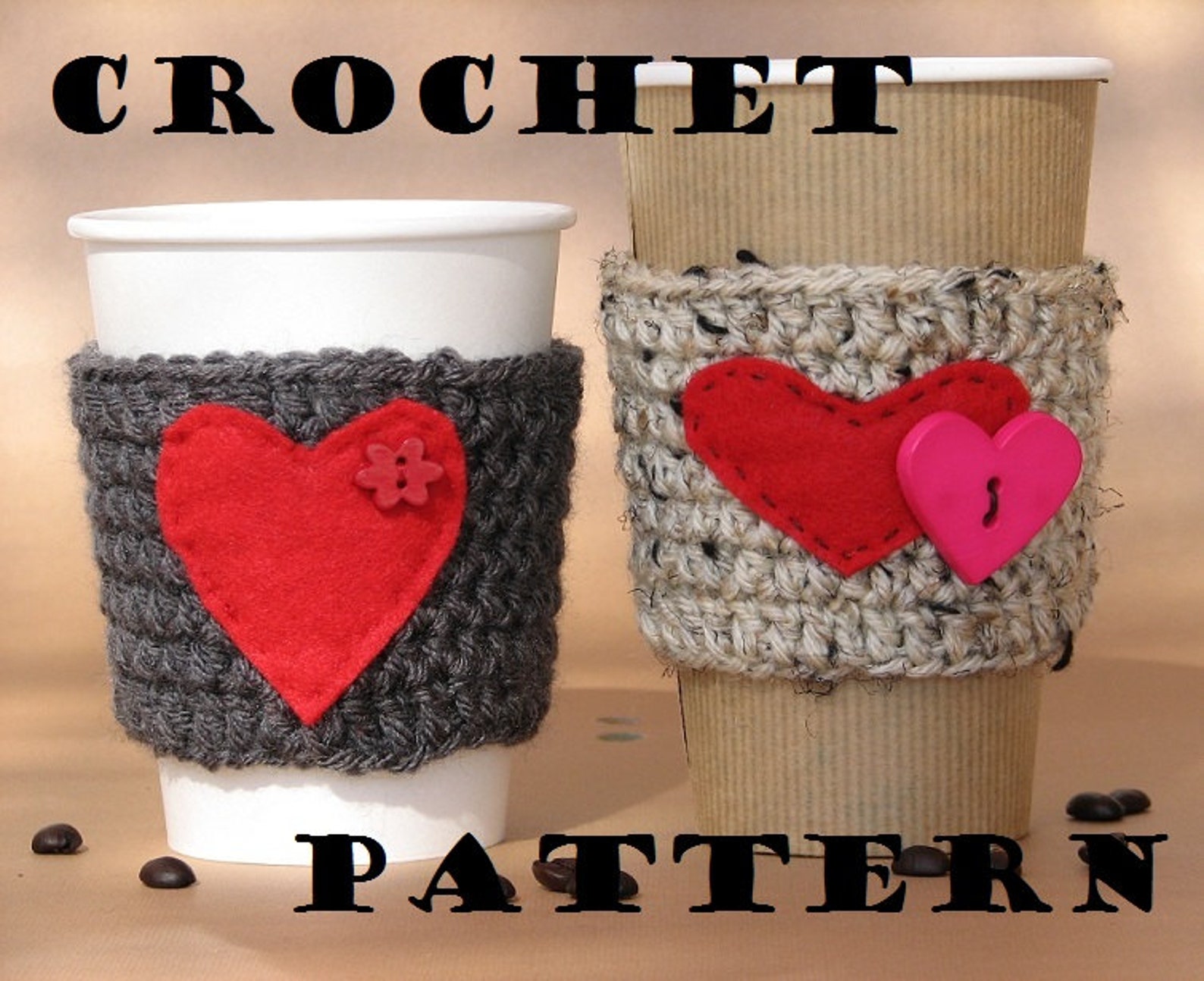 Coffee Cozy Crochet Pattern Pdfcoffee Sleeve Tea Cozy Cup Etsy