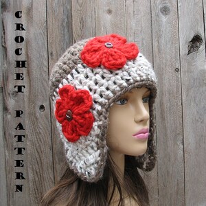 CROCHET PATTERN, Crochet Ear Flap Hat -Easy, Great for Beginners,  Pattern No. 28