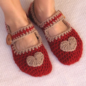 Mary Jane Slippers Crochet Pattern PDF,Easy, Great for Beginners, Shoes Crochet Pattern Slippers, Pattern No. 22 image 2