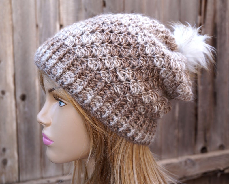 Crochet Hat Slouchy Hat, Crochet Pattern PDF,Easy, Pattern No. 80 image 2