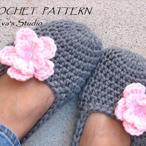 Crochet Pattern, Adult Slippers, Easy, Great for Beginners, Shoes Crochet Pattern Slippers, Pattern No. 7 image 2