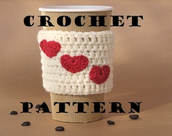 Crochet Pattern PDF, Coffee Cozy ,Coffee Sleeve, Tea Cozy, Cup Warmer, Crochet Cozy, Easy, Great for Beginners,Pattern No. 14