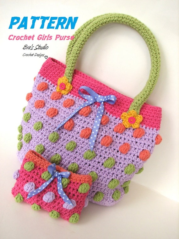 crochet girls bag