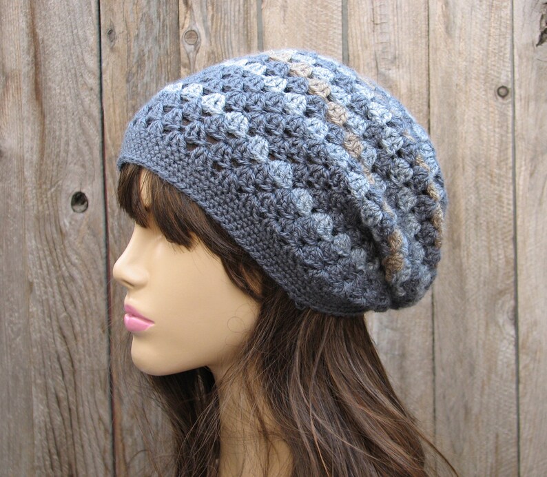 CROCHET PATTERN Slouchy Hat, Crochet Pattern PDF, Pattern No. 27 image 3