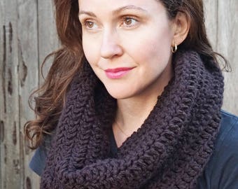 Crochet Infinity Scarf, Cowl/Hood, Neck-warmer pattern no.81