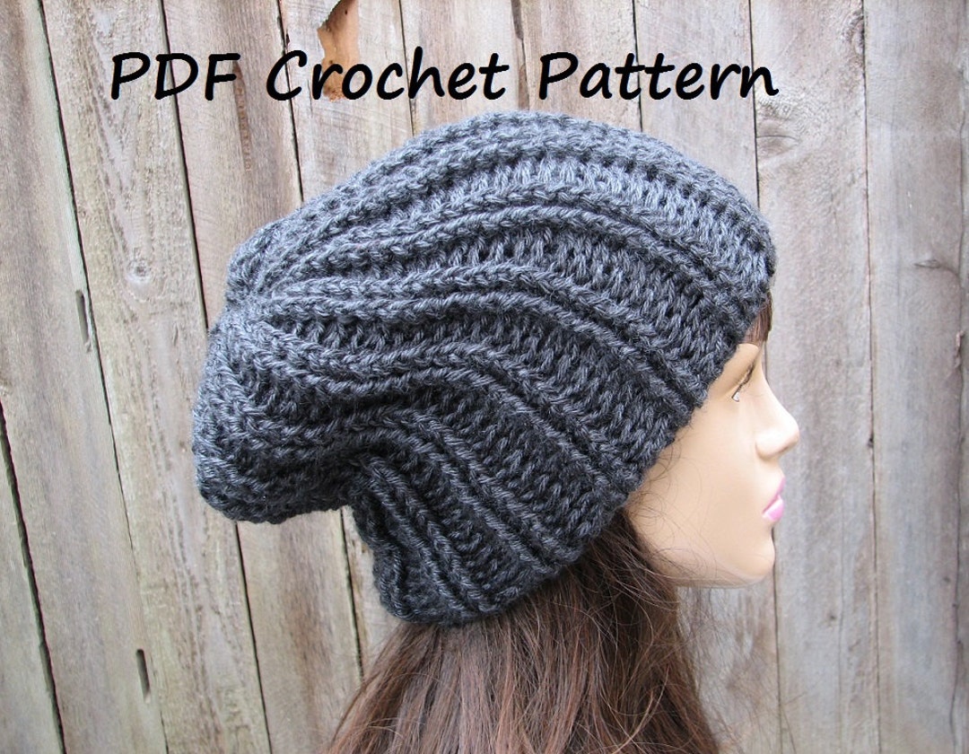 CROCHET PATTERN - Chunky Hat, Crochet Pattern Pdf,easy