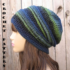 Crochet Pattern ,Slouchy  Hat, Crochet Pattern PDF,Easy, Great for Beginners,  Pattern No. 32