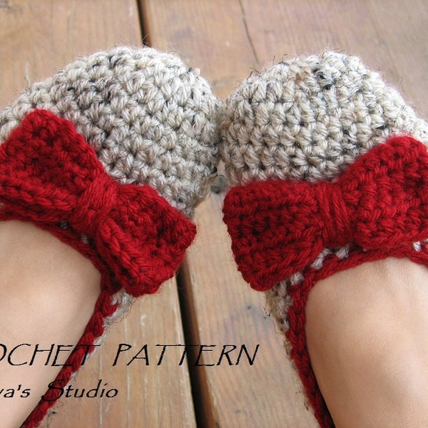 Adult Slippers Crochet Pattern PDF,Easy, Great for Beginners, Shoes Crochet Pattern Slippers,  Pattern No. 12