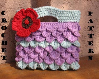 Bolso/Monedero Niña Con Amapola, Patrón a Ganchillo PDF, Patrón N°8
