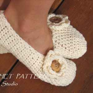 Adult Slippers Crochet Pattern PDF,Easy, Great for Beginners, Shoes Crochet Pattern Slippers, Pattern No. 19 image 2