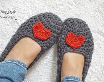 Adult Slippers Crochet Pattern PDF,Easy, Great for Beginners, Shoes Crochet Pattern Slippers,  Pattern No. 96