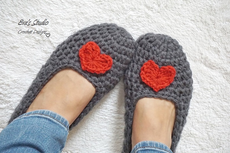 Adult Slippers Crochet Pattern PDF,Easy, Great for Beginners, Shoes Crochet Pattern Slippers, Pattern No. 96 image 3