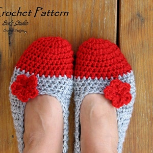 Adult Slippers Crochet Pattern PDF,Easy, Great for Beginners, Shoes Crochet Pattern Slippers,  Pattern No. 18