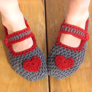 Mary Jane Slippers Crochet Pattern PDF,Easy, Great for Beginners, Shoes Crochet Pattern Slippers, Pattern No. 22 image 3